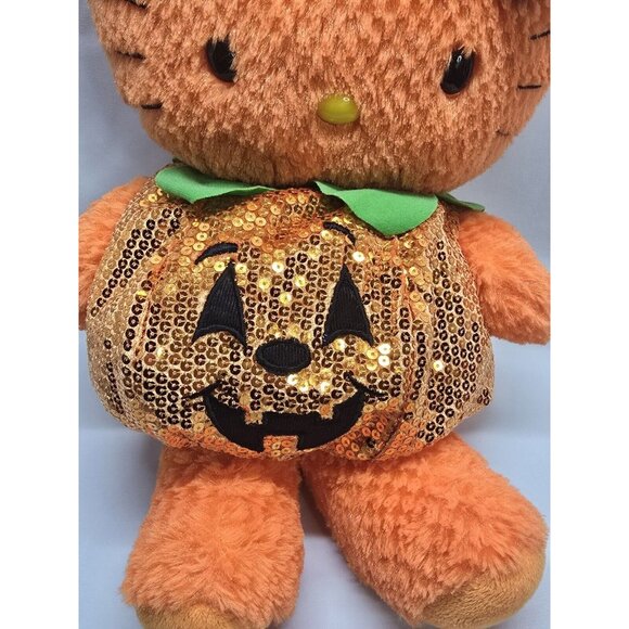 Rare Build A Bear Hello Kitty Sanrio 18" Orange Halloween Plush Stuffed Animal - Picture 6 of 16